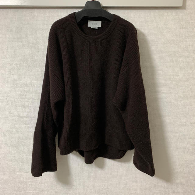 YOKE 18AW 7G OVERSIZED HALF CARDIGAN XS メンズのトップス(ニット/セーター)の商品写真