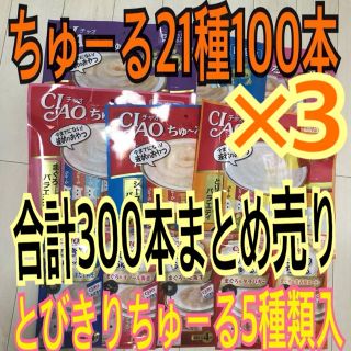 イナバペットフード(いなばペットフード)のakinyan様専用チャオちゅーる21種300本(猫)