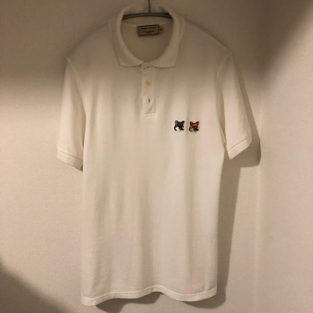 MAISON KITSUNE'(メゾンキツネ)のMAISON KITSUNE ダブルフォックスポロシャツ メンズのトップス(ポロシャツ)の商品写真