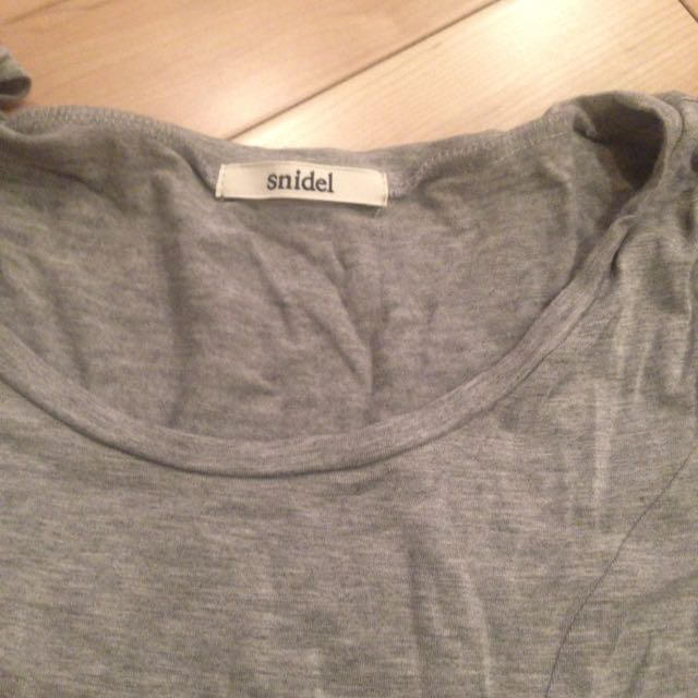 SNIDEL(スナイデル)の袖シフォンTシャツ レディースのトップス(Tシャツ(半袖/袖なし))の商品写真