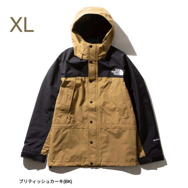 XL ノースフェイス マウンテンライトジャケット BK ブリティッシュカーキ