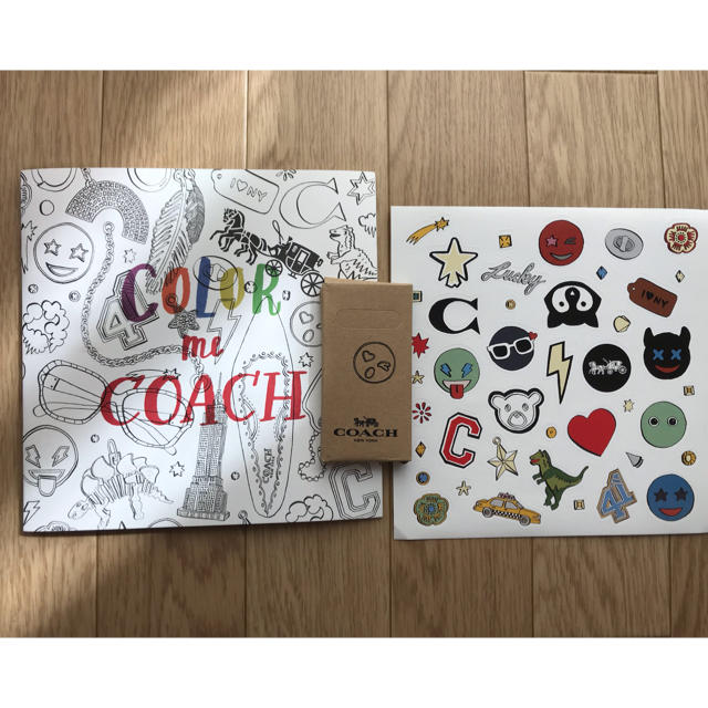 COACH(コーチ)のコーチ ぬりえ 色鉛筆 シール エンタメ/ホビーのアート用品(色鉛筆)の商品写真