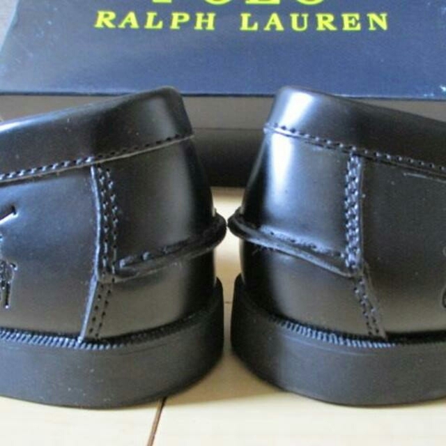 Ralph Lauren(ラルフローレン)の試着のみ ラルフローレン 黒 ローファー 4/23㎝ 美品 レディースの靴/シューズ(その他)の商品写真