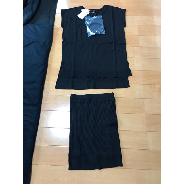 rienda ニット セットアップ BLACK