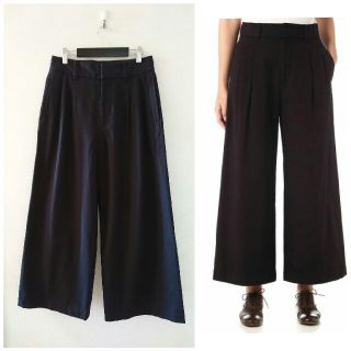 マーガレットハウエル(MARGARET HOWELL)の＊美品 マーガレットハウエル COTTON TWILL ワイドパンツ(カジュアルパンツ)