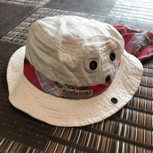 西松屋(ニシマツヤ)の男の子 帽子 54cm 白 ハット キッズ/ベビー/マタニティのこども用ファッション小物(帽子)の商品写真