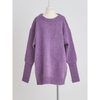 ロザリームーン(Rosary moon)のBack Open Cable Tunic(ニット/セーター)