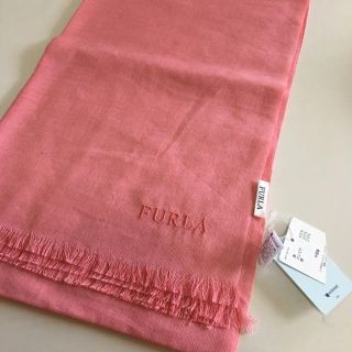 フルラ(Furla)のフルラ FURLA ストール マフラー 麻 カシミヤ シルク 新品 ピンク(マフラー/ショール)