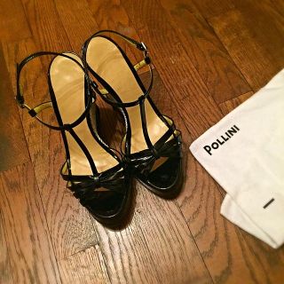 POLLINI ウエッジサンダル(サンダル)