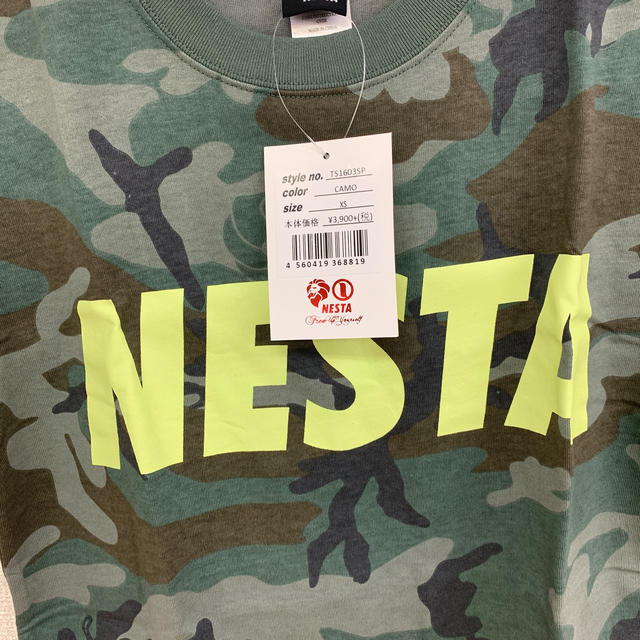 NESTA BRAND(ネスタブランド)の◆新品未使用◆NESTA BRAND Tシャツ「NESTA」迷彩柄 XSサイズ メンズのトップス(Tシャツ/カットソー(半袖/袖なし))の商品写真