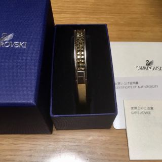 スワロフスキー(SWAROVSKI)の★SWAROVSKI★ゴールド バングル スワロフスキー(ブレスレット/バングル)