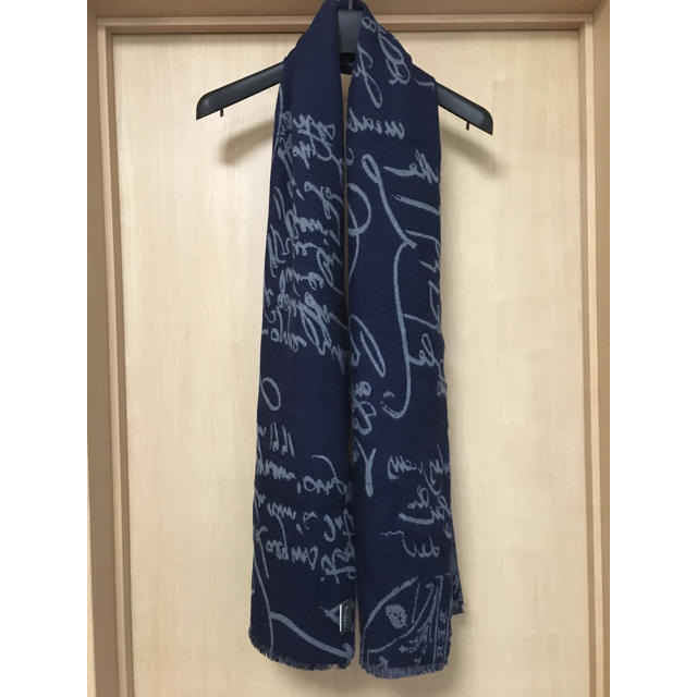 Berluti - berlutiベルルッティリバーシブル総柄マフラーネイビー完売