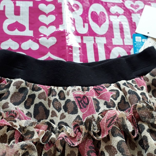 RONI(ロニィ)のRONI レオパ ＆ リボン柄 チュールスカート キッズ/ベビー/マタニティのキッズ服女の子用(90cm~)(スカート)の商品写真