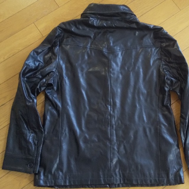 再値下！合皮レザージャケット　scoopman メンズのジャケット/アウター(レザージャケット)の商品写真