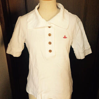ヴィヴィアンウエストウッド(Vivienne Westwood)のVivienne 白ポロシャツ(Tシャツ(半袖/袖なし))