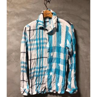 フランシストモークス(FranCisT_MOR.K.S.)のタグ付未使用 BIG CHECK 2MIX SHIRT(シャツ)