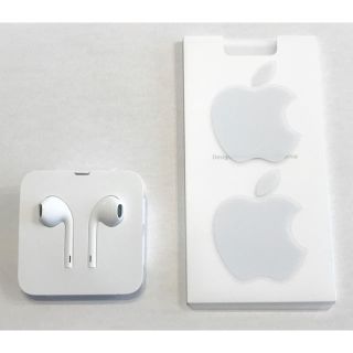 アイフォーン(iPhone)のiphone 純正有線イヤフォン【正規品・未使用・ステッカー付き】(ヘッドフォン/イヤフォン)