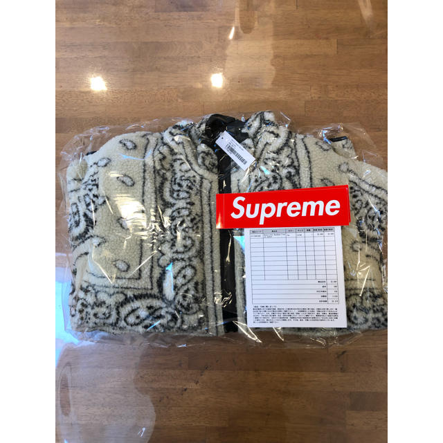 Lサイズ Supreme fleece bandana jaket Tan