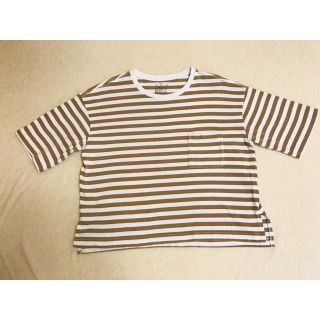 ムジルシリョウヒン(MUJI (無印良品))のya様専用 ボーダー ショート丈 オーバーサイズ(Tシャツ(半袖/袖なし))