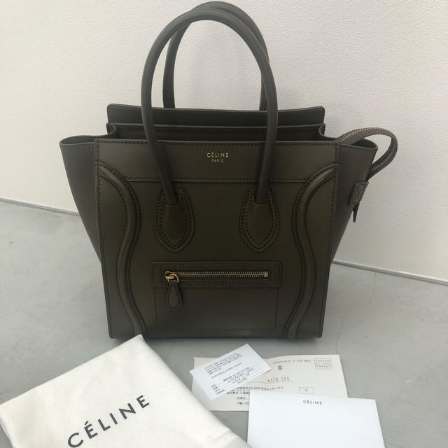 男女兼用 celine ショルダーバッグ 銀座三越購入☆購入証明書、領収書