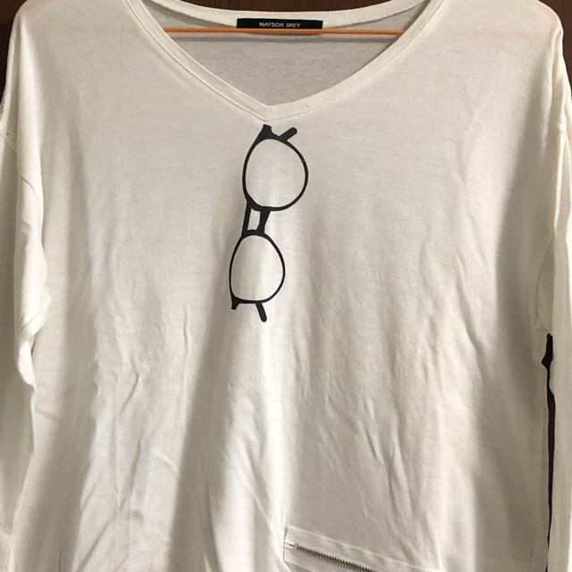 MAYSON GREY(メイソングレイ)のメガネ ロンT レディースのトップス(Tシャツ(長袖/七分))の商品写真