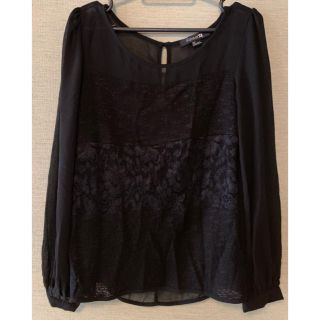 forever21 黒レーストップス2点(シャツ/ブラウス(長袖/七分))