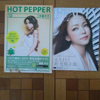 【値下げ中】HOT PEPPER及びBEAUTY　表紙　安室奈美恵　(ファッション)