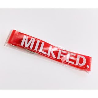 ミルクフェド(MILKFED.)のMILKFED. クリアストラップ  キーホルダー【レッド】未開封(キーホルダー)