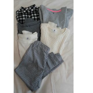 ユニクロ(UNIQLO)の女の子　まとめ売り　130　UNIQLO　6点(Tシャツ/カットソー)