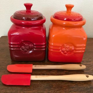 ルクルーゼ(LE CREUSET)のLeCreuset ル・クルーゼ ジャムポット 2点セット スパチュラ付(食器)