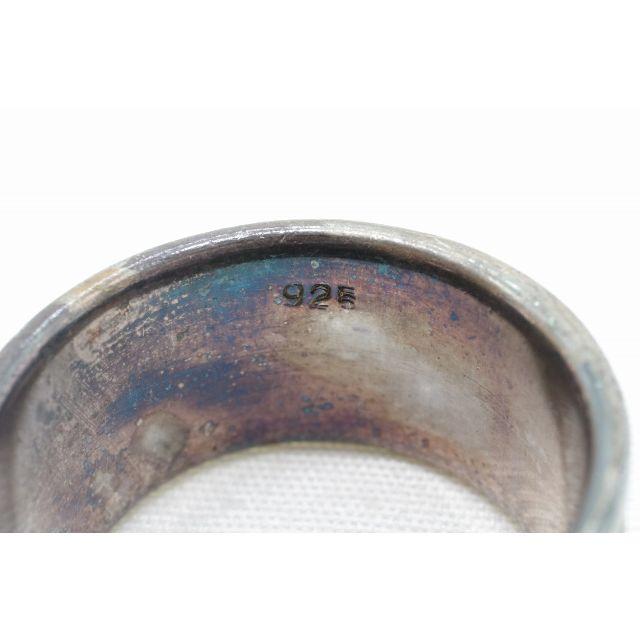 【R-645】SILVER 925 彫刻 デザイン 幅広 リング 指輪 21号 メンズのアクセサリー(リング(指輪))の商品写真