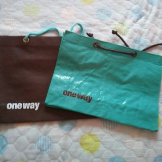 ワンウェイ(one*way)のoneway 中サイズショッパーセット(ショップ袋)