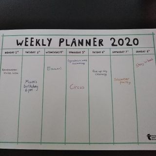 フライングタイガーコペンハーゲン(Flying Tiger Copenhagen)のフライングタイガー weekly planner 2020(カレンダー/スケジュール)