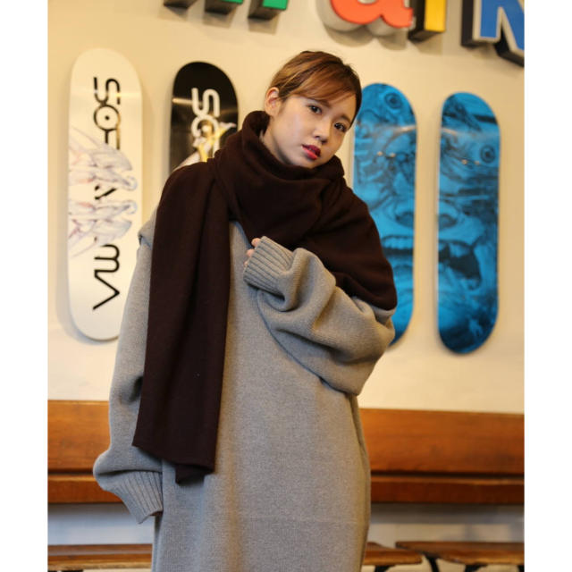 1LDK SELECT(ワンエルディーケーセレクト)のYOKE ALPACA WOOL LONG STOLE メンズのファッション小物(ストール)の商品写真