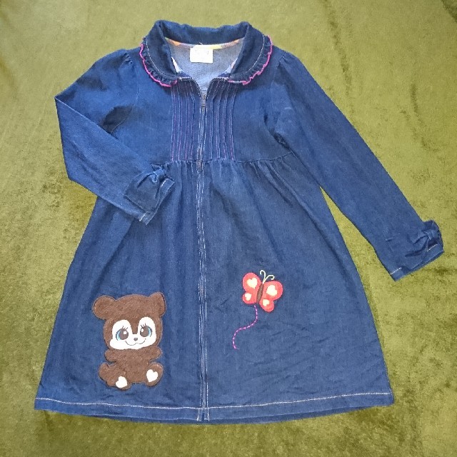 FORTY ONE(フォーティーワン)のFortyone デニム ワンピース 130 キッズ/ベビー/マタニティのキッズ服女の子用(90cm~)(ワンピース)の商品写真