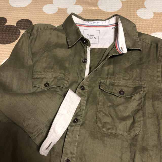 THE SHOP TK(ザショップティーケー)のTHE SHOP TK カーキ色 シャツ Mサイズ メンズのトップス(シャツ)の商品写真