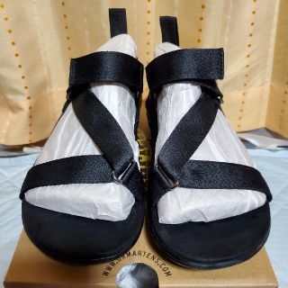 ドクターマーチン(Dr.Martens)の値下げ☆美品☆ドクターマーチン サンダル 黒 UK5  24.5サイズ(サンダル)