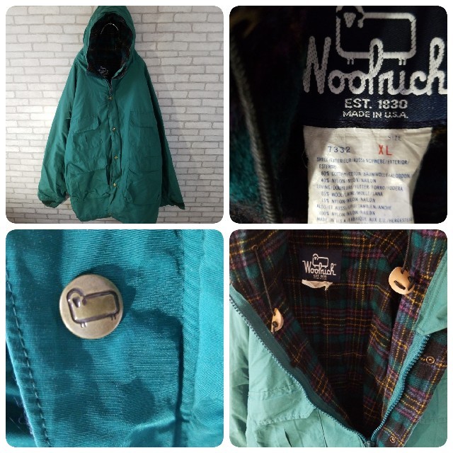 WOOLRICH(ウールリッチ)の希少 USA製 ウールリッチ ジャケット アースグリーン  オーバーサイズ メンズのジャケット/アウター(ブルゾン)の商品写真