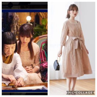 トッコ(tocco)のルパンの娘☆深田恭子さん着用☆toccoトッコ☆ フラワーレースワンピース(ロングワンピース/マキシワンピース)