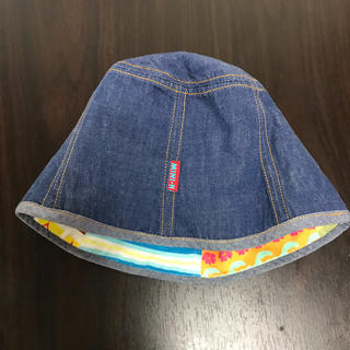 ミニケー(MINI-K)のデニム 帽子 ５０センチ(帽子)