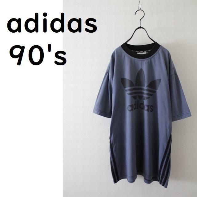 adidas(アディダス)の90’ｓ　アディダス　デカロゴ　Tシャツ メンズのトップス(Tシャツ/カットソー(半袖/袖なし))の商品写真