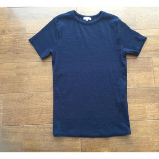 エンフォルド(ENFOLD)のエンフォルド ウールTシャツ ネイビー (Tシャツ(半袖/袖なし))