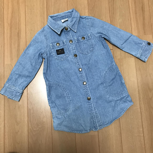 BREEZE(ブリーズ)の【100cm】BREEZEデニムワンピース キッズ/ベビー/マタニティのキッズ服女の子用(90cm~)(ワンピース)の商品写真