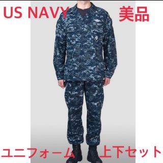 米海軍　旧型デジタル迷彩上下セット　実物払い下げ品(戦闘服)