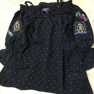 アナスイミニ(ANNA SUI mini)の新品 アナスイミニ キャンディエンブレム付トップス(Tシャツ/カットソー)