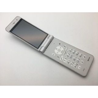 パナソニック(Panasonic)の美品動作確認済■P-01F ホワイト ドコモガラケー 172(携帯電話本体)