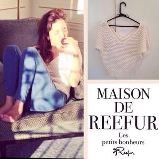 メゾンドリーファー(Maison de Reefur)の美品 ポップコーンニット(ニット/セーター)