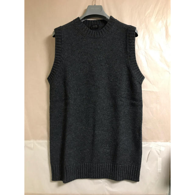 JIL SANDER ウールカシミア ミドルゲージ クルーネックベスト www