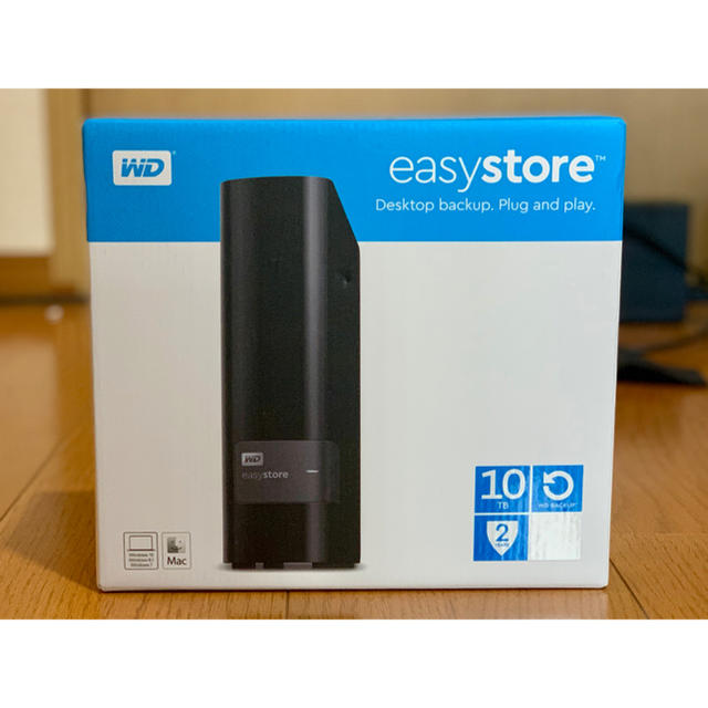 新品未開封WD HDD外付けハードディスク10TB easystore USB3