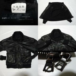 SHIPS JET BLUE - モカティーヌ様専用 6万円 美立襟◇シップス 羊革